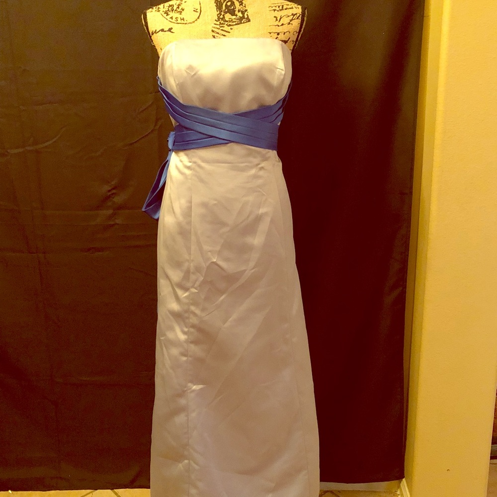 Dress - ROYAL Blue & Grey